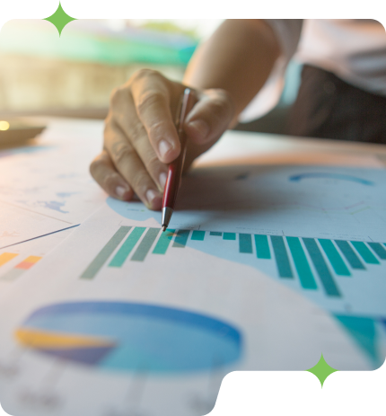 A professional is analyzing the business strategy.